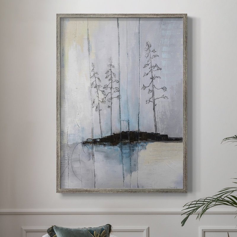 «In the Company of Three», reproduction encadrée - bois massif, H 30 po x l 24 po