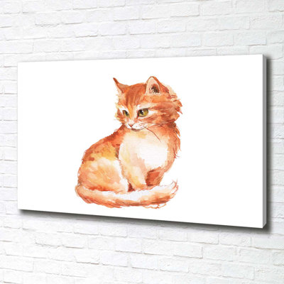 Red Cat - Wrapped Canvas Print