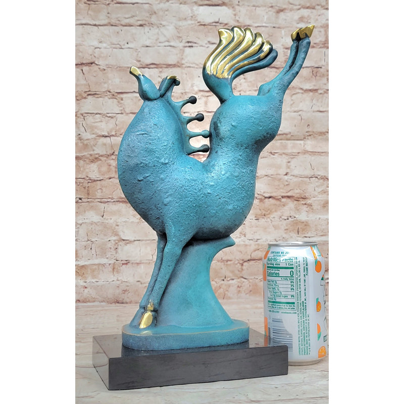 Sculpture en bronze à cheval