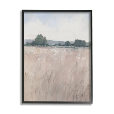 Abstrait campagne, paysage de prairie encadrée, estampe numérique par Tim Otoole_aq-406
