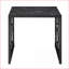 Ensemble de tables basses modernes 3 pièces pour le salon: plateau en verre trempé à imprimé marbre facile à nettoyer et amp; Base robuste en métal noir