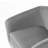 Everett Applewold Upholstered Gray Velvet Swivel Barrel Chair with Solid Wood Base-1176152742