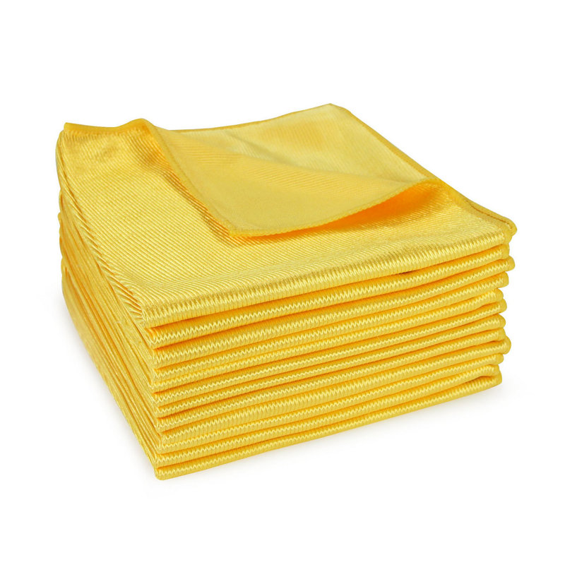 Chiffons de nettoyage en verre brillant Smart Choice 16 x 16 (paquet de 12), Or