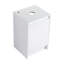 Armoire de salle de bain autoportante 20 po, portes à fermeture douce, blanc brillant, (emballage KD) (meuble-lavabo seulement)
