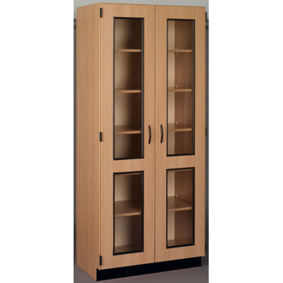 Science 6 Compartment Manufactured Wood Classroom Cabinet