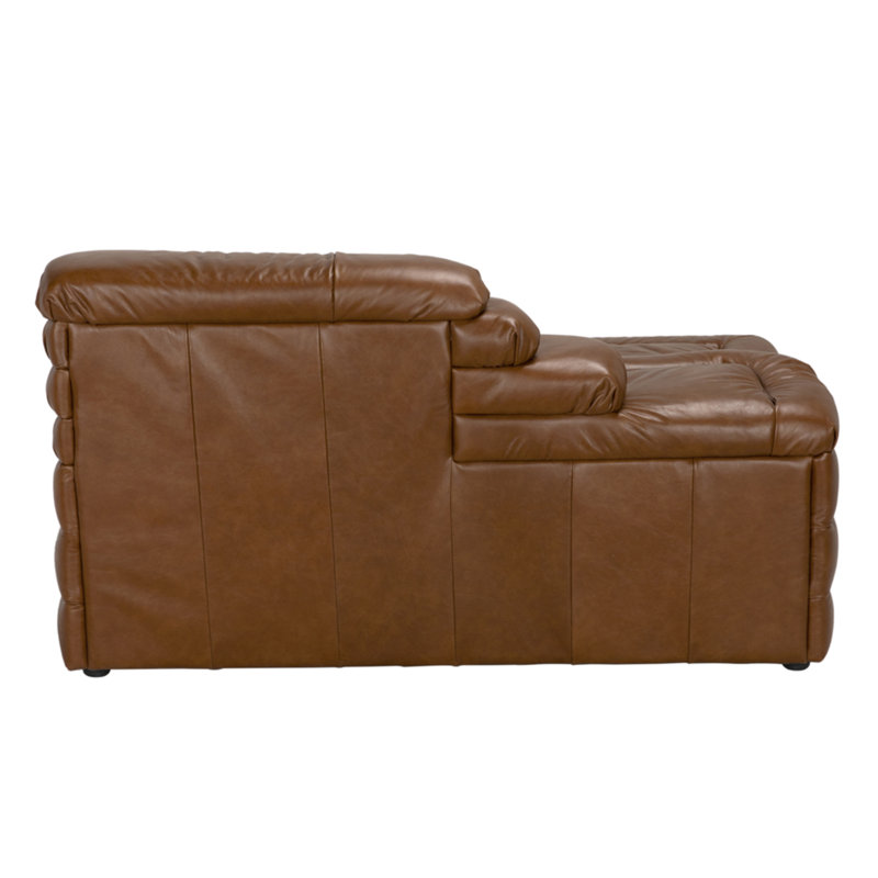 Bandera Sofa, Cl, Roche Tan Leather, Left Hand Facing