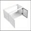 Meuble-lavabo mural 36 po avec lavabo en céramique, portes à fermeture en douceur, blanc brillant et verre gris-1605047868
