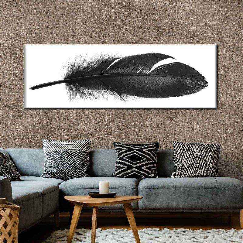 " Dark Feather " by Honey Bliss Photography, 8" H x 24" W x 1" D