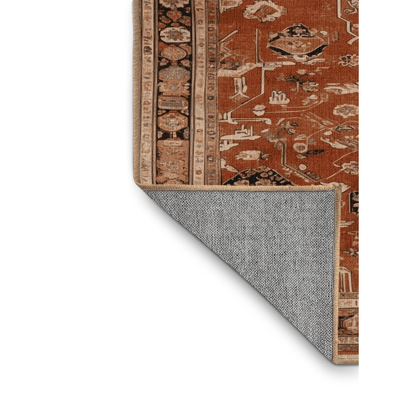 Tapis brun lavable à la machine