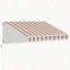 Auvent manuel rétractable pour patio et fenêtres - Structure en aluminium robuste, réduction de la chaleur, tissu résistant à l'eau-121224979-121224983-121224987