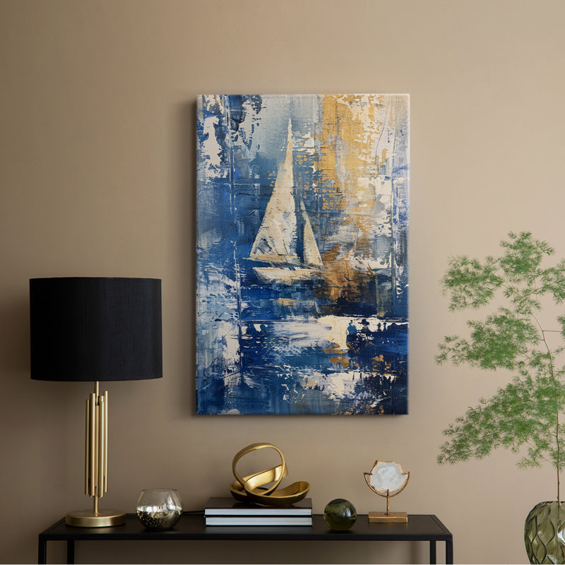 NAUTICAL Series CLxxxiv - Toile tendue avec châssis de qualité supérieure - Prêt à être accroché, H 36 po x l 24 po