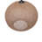 Handmade Jute Chandelier, Cream Color, 14.2 x 15.0 inches | Adjustable Cable, E27 Socket (Max 40W) | Scandinavian Solid Color Design | Perfect for Living Room & Dining Areas, Elegant & Eco-Friendly Lighting Solution