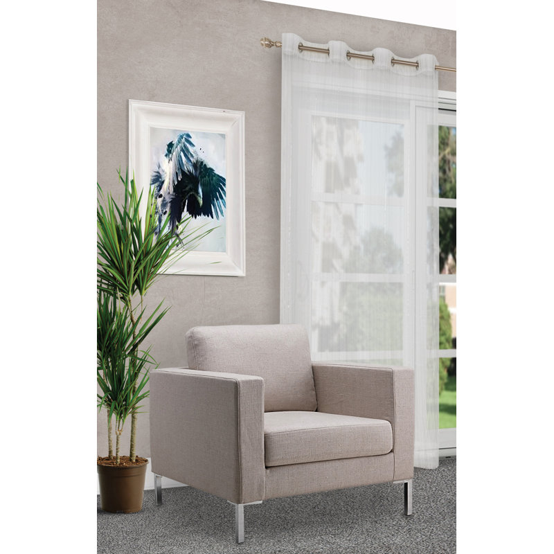 Ensemble de 2 rideaux transparents Emily