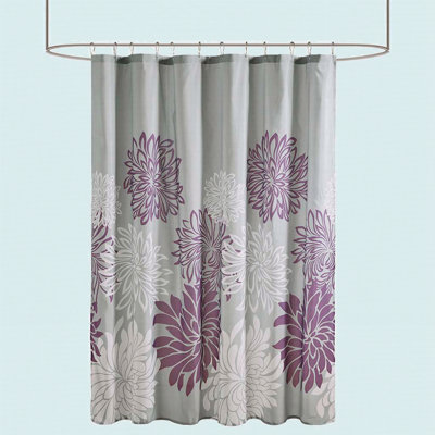 Rideau de douche à imprimé floral