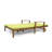 Reisterstown 79.25" Long Reclining Acacia Double Chaise with Cushions-531011028