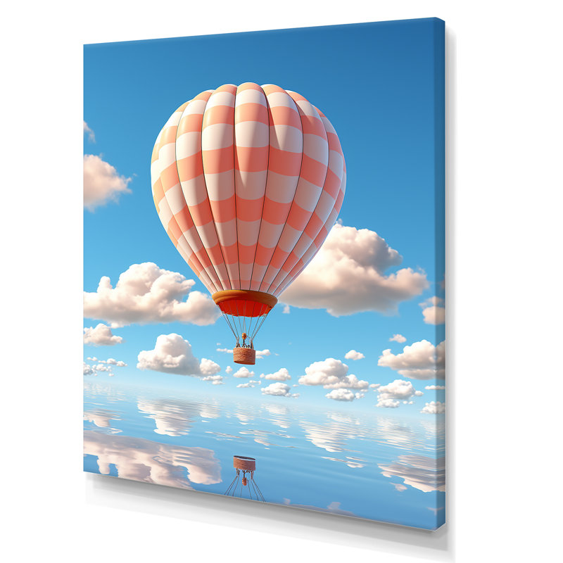 Skyhigh Balloon Whimsy II, reproduction d'art sur toile, Toile tendue, H 20 po x l 12 po x P 1 po