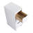 12" Freestanding Bathroom Storage With 3 Drawers, Glossy White Design, Suitable For Multiple Rooms In Dwelling Unit Finish, Ideal Storing Essentials-353346033