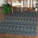 Tapis d'intérieur / extérieur bleu Marshanna