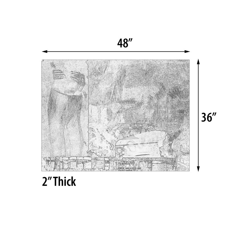 Le Beau Giclee by AFD Home 11158321 City Collage 1 Gallery Wrap, 36-Inch by 48-Inch