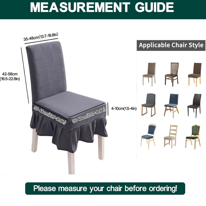 Housse extensible pour chaise de salle à manger avec housse pour chaise de salle à manger Banquet, Gris