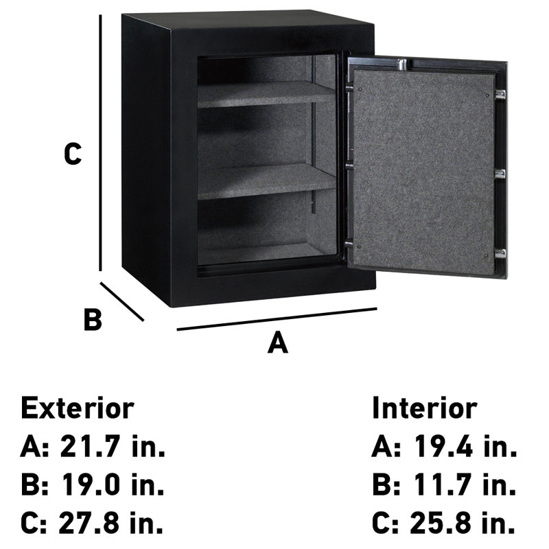 SentrySafe Fire/Water Security Safe with Digital Lock, 27.8"