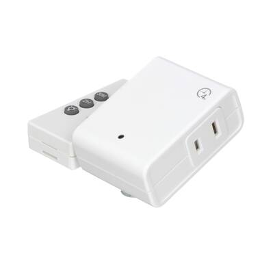 LINK2HOME - Indoor Remote Control Outlets with Countdown Timer and Random  Mode 3 power outlets + 1 remote