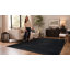 Tapis uni uni noir chiné lavable à la machine-1013412906