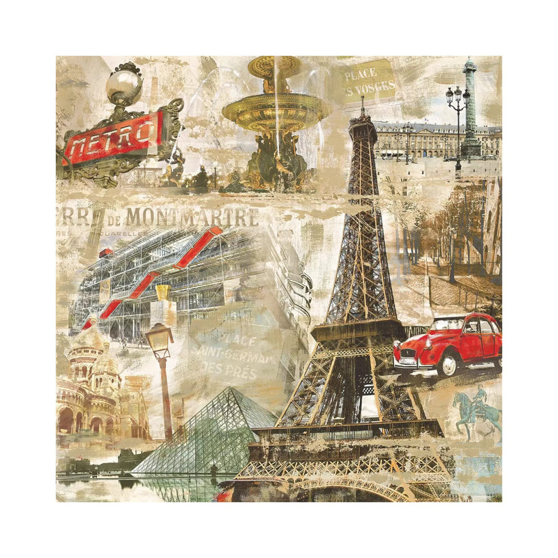 In Paris by Tyler Burke - Wrapped Canvas Print, 45.72 cm H x 45.72 cm W x 1.91 cm D