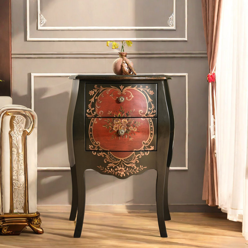 American nightstand painted side cabinet