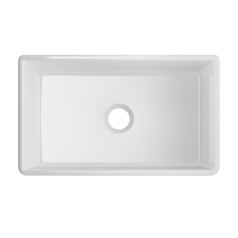 30'' L Single Bowl Fireclay Kitchen Sink