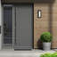 Lanterne murale d'extérieur à 1 ampoule noire naturelle H 14 po Avuyer-337367336-315306815