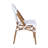 Indoor/Outdoor All-Weather Commercial Paris Chairs with Bamboo Print Frame-130346789-130346790