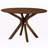 Nella 7-Piece Contemporary Style Brown Finish Dining Set, 29.7" H X 44.6" W X 44.6" D-734223449-734223448-734223461
