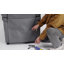  Fauteuil inclinable 100% polyester gris clair, métal, contreplaqué-694054686