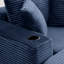 52.4'' Boneless Chaise Lounge Chair Indoor-Oversized Cloud-Like Cozy Comfy Modular 3-In-1 Sofa Bed For Reading, Living Room & Bedroom Corduroy Couch Sleeper,Blue-1906907729