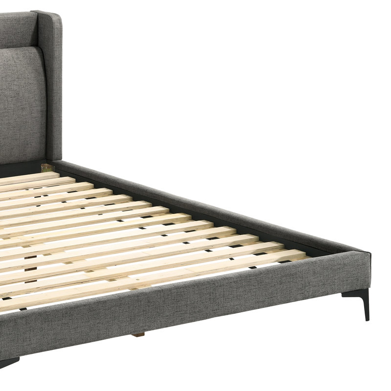 Mehar Upholstered Low Profile Platform Bed, Grand