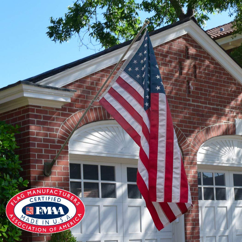 Valley Forge 3 ft x 5 ft Multicolored Polyester American Flag
