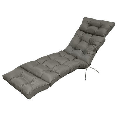 Thickened Outdoor Chaise Lounge Chair Cushion, Soft Memory Foam Filled by Lark Manor