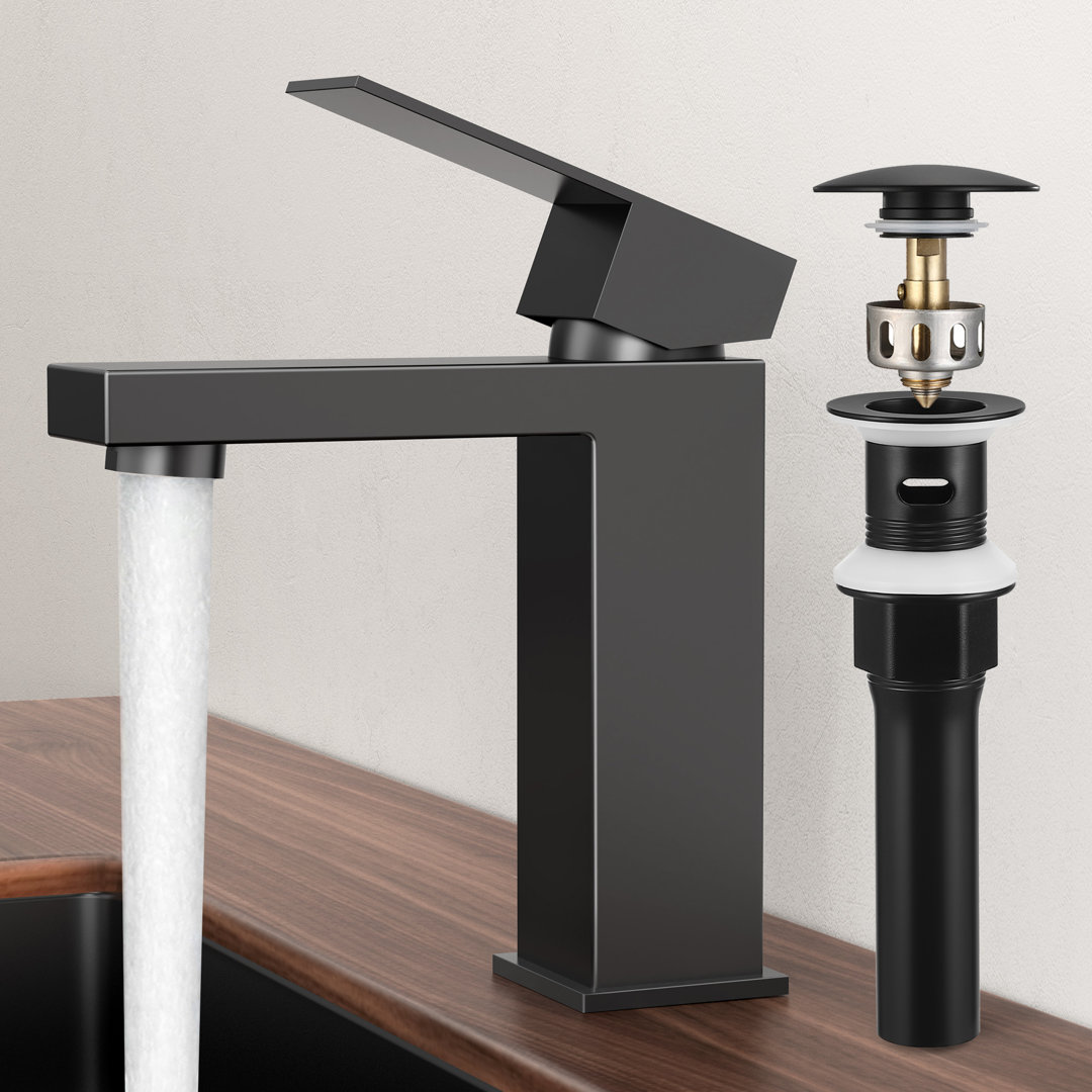 KES Bathroom Faucet Single Handle Sink Drain Assembly cUPC Certified Stainless Steel KES Optional 