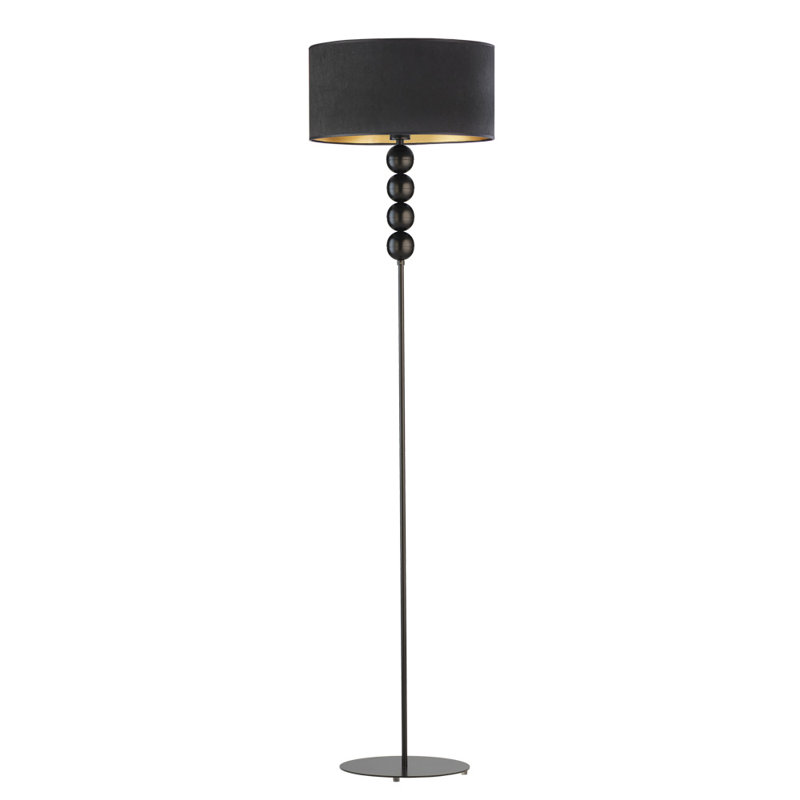 Alegna 166cm Traditional Floor Lamp, Silver, Brown/Gold Inside