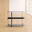 Bar table with two tempered glass shelves Chewning-17954575