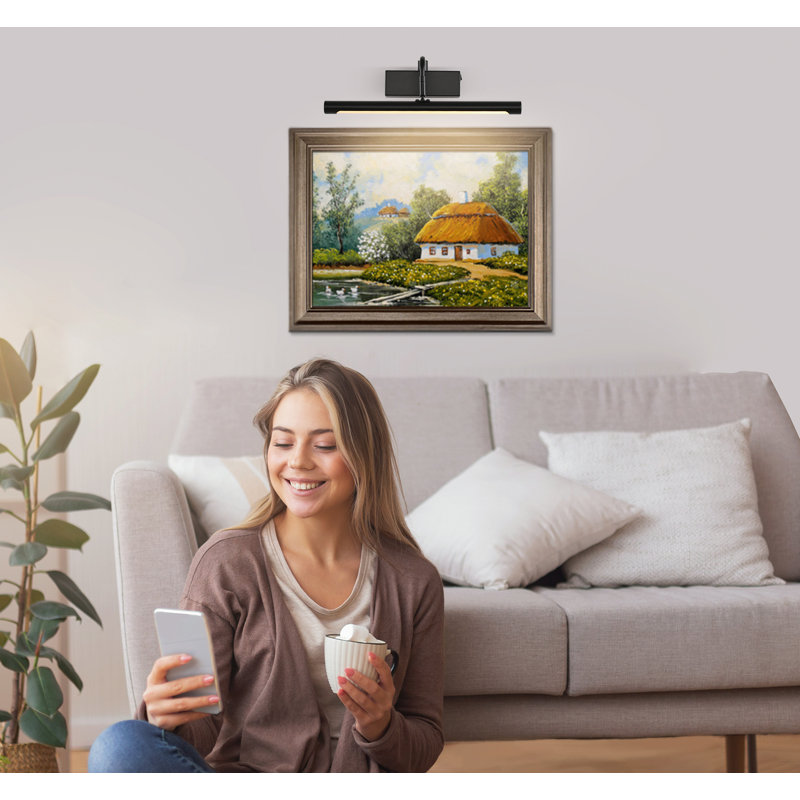 Lampe de table DEL matte de 14,96 po avec télécommande, intensité variable, couleurs multiples, rotation et minuterie
