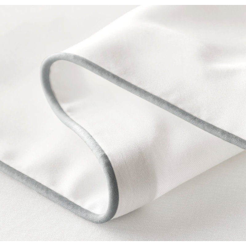 Signature Embellished Sheet Set, Twin XL Sheet Set with 3 Additional Pieces, White;Shore
