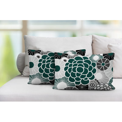 Coussin lombaire floral intérieur / extérieur
