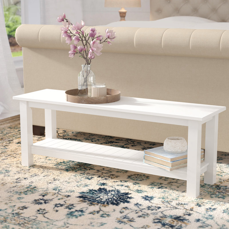 Lopezville Storage Bench, White