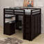 Lit mezzanine double avec tiroirs, bureau et garde-robe-1886384430