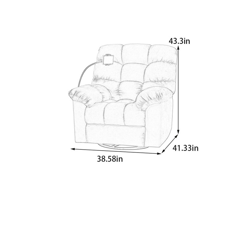 Broughton, Green Frosted Velvet, Rocker/Swivel