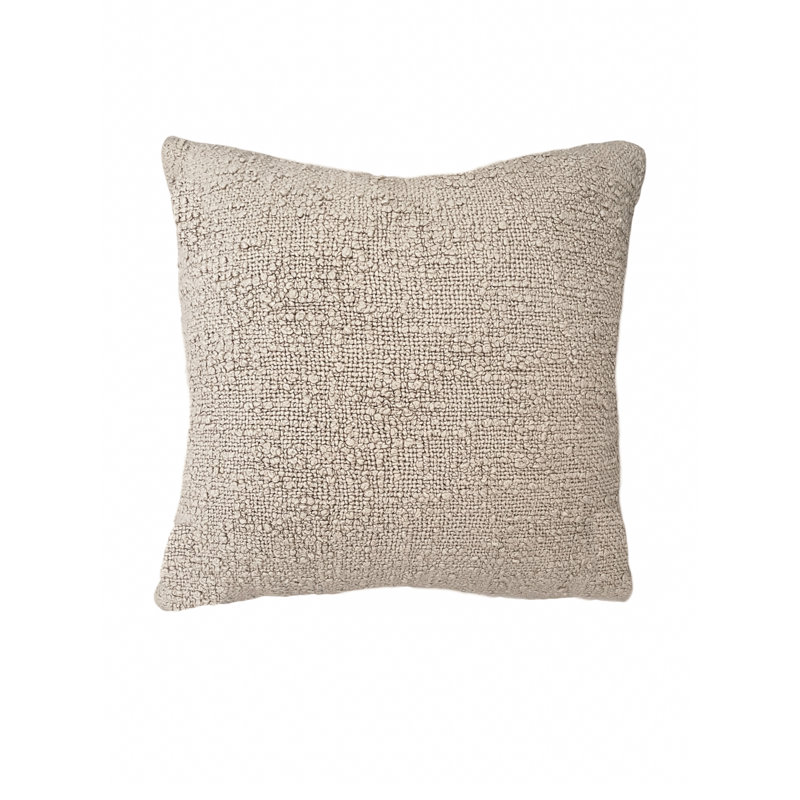 Housse de coussin en coton, Blanc, H 20 po x l 20 po, Housse de coussin seulement - sans coussin