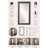 Leiker Solid Wood Rectangle Mirror