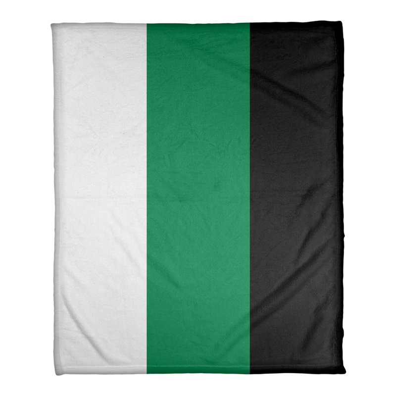 Couverture en molleton Boston Basketball, l 52,5 po x L 62,5 po, Blanc / Vert / Noir